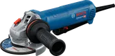 Penggiling sudut Bosch GWS 12-125 P dengan pegangan samping.
