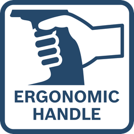 Handel ergonomis dengan desain unik yang dirancang untuk penggunaan frekuensi tinggi agar tidak membuat cepat lelah saat pengoperasian