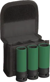 Set Kunci Sok Impact Bosch PRO dengan penutup PET, 1/2 inci, 3 buah.