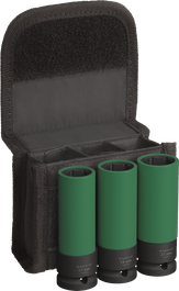 Set Kunci Sok Impact Bosch PRO dengan penutup PET, 1/2 inci, 3 buah.