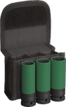 Set Kunci Sok Impact Bosch PRO dengan penutup PET, 1/2 inci, 3 buah.