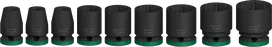 Set Kunci Sok Impact Bosch PRO 1/2 inci, 9 buah.