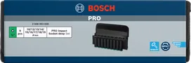 Set Soket Impact Bosch PRO kedalaman 1/2 inci, 9 buah.