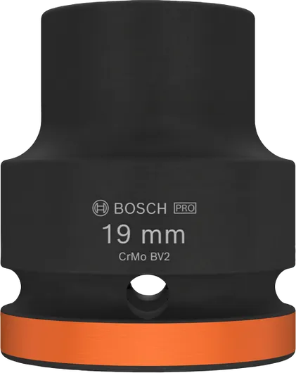 Soket Impact Bosch PRO 19 mm untuk kunci pas 3/4 inci.