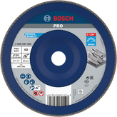 Bosch PRO X571 Flap Disc 180mm G60 untuk penggilingan logam
