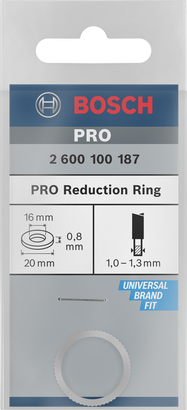 PRO Reduction Ring Cincin reduksi Bosch PRO 20 x 0,8 x 16 mm.