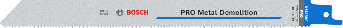 Mata pisau Bosch PRO Metal Demolition S1125VF dengan gigi vario.