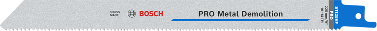Mata pisau Bosch PRO Metal Demolition S1125VF dengan gigi vario.