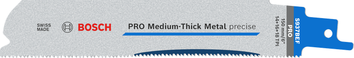 PRO Medium-Thick Metal precise S937BEF Mata pisau presisi Bosch PRO Medium-Thick Metal S937BEF.