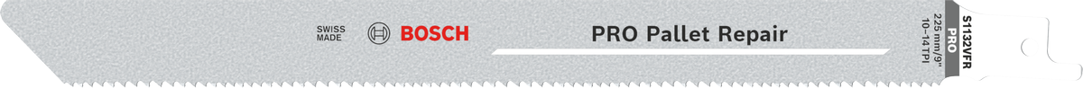 Mata pisau Bosch PRO Pallet Repair S1132VFR dengan gigi vario.