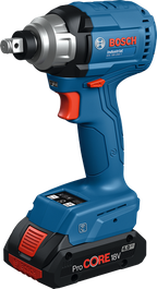 Obeng benturan nirkabel Bosch IDS 18V-200 T, baterai 4.0Ah.