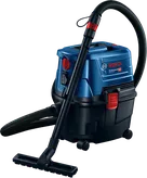 Ekstraktor basah/kering Bosch GAS 15 PS dengan wadah 10L.