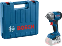 Kunci pas benturan nirkabel Bosch GDS 18V-350 dengan casing.