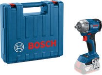Kunci pas benturan nirkabel Bosch GDS 18V-350 dengan casing.