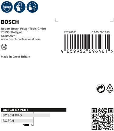 Lembaran pengamplasan tangan Bosch EXPERT W480 1/4.