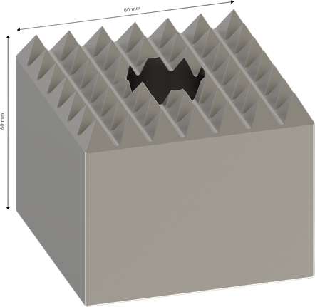 Bosch PRO SDS max-4C Kepala Bush Baja 60 x 60 mm.