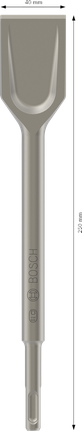 Pahat Sekop Bosch PRO SDS plus-5C 40x250 mm.