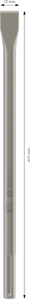 Pahat Pipih Bosch PRO SDS max-4C 25 x 400 mm.