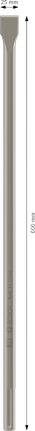 Pahat Pipih Bosch PRO SDS max-4C 25x600 mm.