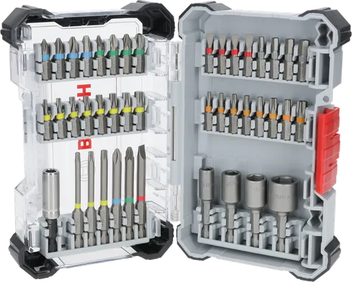 Set Extra Hard, 43 buah Set Mata Obeng Bosch Extra Keras 43 pcs dalam kotak pajangan.