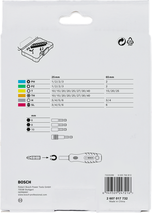 Set mata obeng ekstra keras Bosch 44+1 pcs.
