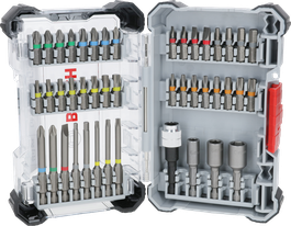 Set Mata Obeng Ekstra Keras Bosch 44 pcs, berbagai ukuran.