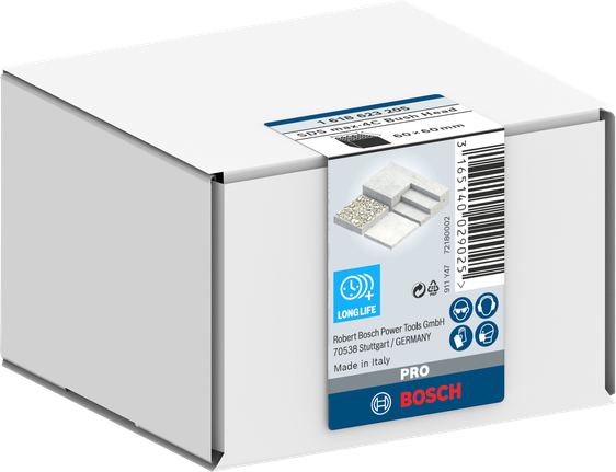 Bosch PRO SDS max-4C Bush Head 60x60 mm box.