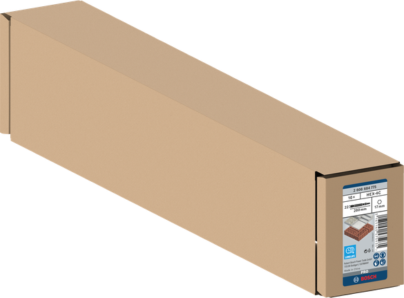 Paket mata bor tembok Bosch HEX-4C 280mm.