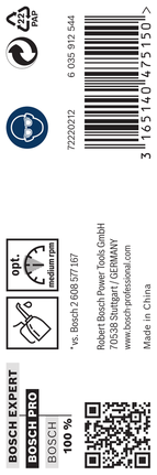 Mata Bor Puntir PRO Metal HSS-G Panjang Standar, 8,3 x 75 x 117 mm, 5 buah Mata bor Bosch PRO Metal HSS-G 8.3×75×117 mm 5 pcs
