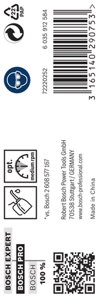 Mata Bor Puntir PRO Metal HSS-G Panjang Standar, 9 x 81 x 125 mm, 5 buah Mata bor Bosch PRO Metal HSS-G 9×81×125 mm 5 pcs.