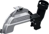 Pelindung penyedot debu Bosch GDE 180-CG untuk penggiling sudut besar.