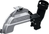 Pelindung penyedot debu Bosch GDE 180-CG untuk penggiling sudut besar.