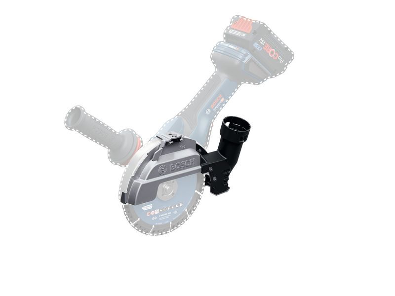 Pelindung penyedot debu Bosch GDE 180-CG untuk penggiling sudut.