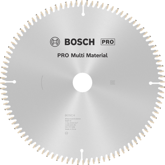 Mata Gergaji Lingkar Multi Material Bosch PRO, 96 gigi.