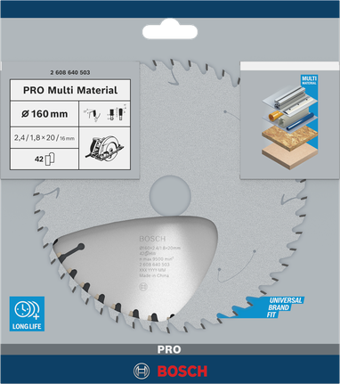 Mata Gergaji Sirkular PRO Multi Material, 160 x 2,4 x 20 mm Mata Gergaji Sirkular PRO Multi Material, 160 x 2,4 x 20 mm