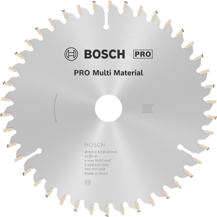 Mata Gergaji Sirkular PRO Multi Material, 160 x 2,4 x 20 mm Mata Gergaji Sirkular PRO Multi Material, 160 x 2,4 x 20 mm