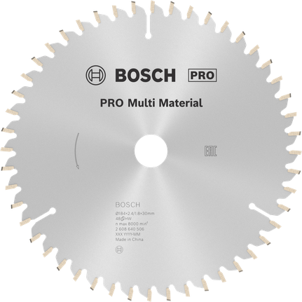 Mata Gergaji Sirkular PRO Multi Material, 184 x 2,4 x 30 mm Mata Gergaji Sirkular PRO Multi Material, 184 x 2,4 x 30 mm