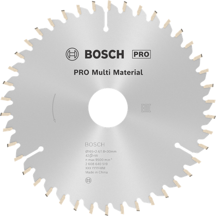 Mata Gergaji Sirkular PRO Multi Material, 165 x 2,4 x 30 mm Mata Gergaji Sirkular PRO Multi Material, 165 x 2,4 x 30 mm