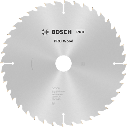 Mata Gergaji Sirkular PRO Wood, 235 x 2,2 x 35 mm Mata gergaji bundar Bosch PRO Wood 235 mm untuk kayu.