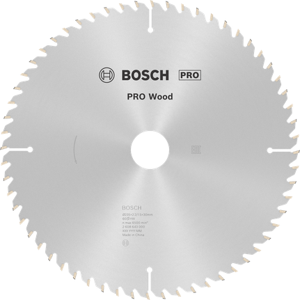 Mata Gergaji Sirkular PRO Wood, 235 x 2,2 x 35 mm Mata Gergaji Lingkar Kayu Bosch PRO 235 mm untuk memotong kayu.
