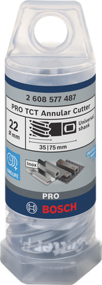 Pemotong annular TCT Bosch 22 mm PRO Metal.