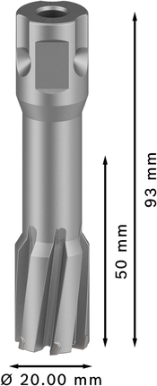 Pemotong Annular TCT Bosch PRO Metal 20x50x93 mm.