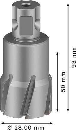 Pemotong Annular TCT Bosch PRO Metal 28 x 50 x 93 mm.