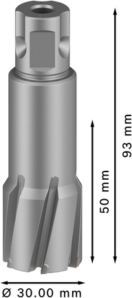 Bosch PRO Metal TCT Annular Cutter 30 mm untuk pengeboran logam.