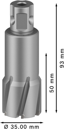 Pemotong Annular TCT Bosch PRO Metal 32 x 50 x 93 mm.