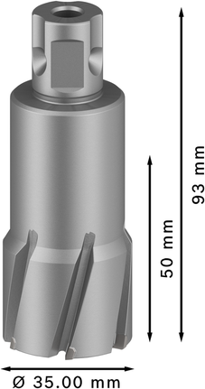 Pemotong Annular TCT Bosch PRO Metal 35 x 50 x 93 mm.