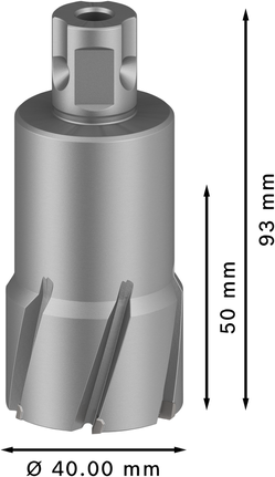 Pemotong Annular TCT Bosch PRO Metal 40 x 50 x 93 mm.