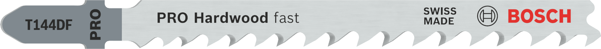 Mata gergaji Bosch PRO Hardwood fast T144DF untuk kayu keras.