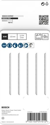 Bosch PRO Metal Pipes and Profiles T321BF Jigsaw Blades, isi 5 buah.