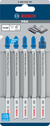 Paket mata gergaji jigsaw Bosch PRO Metal Pipes and Profiles T321BF.